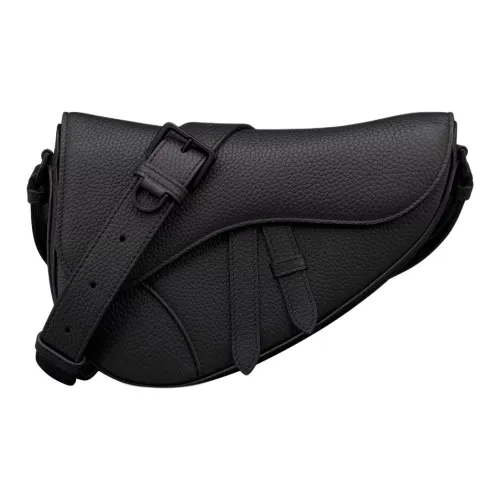 DIOR Saddle Taurillon кожа сумка через плечо стандартная мужская черная