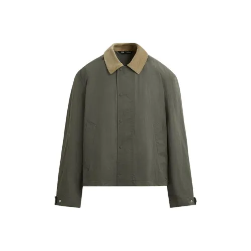ZARA Khaki Мужские Куртки