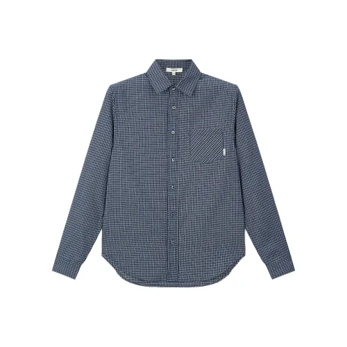 Sanse Темно-синий Унисекс Рубашки