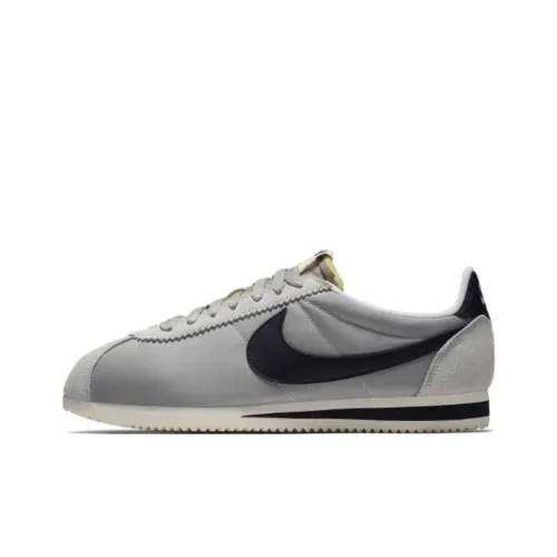 Nike Classic Cortez Устойчивый к истиранию Дышащие Низкие Беговые кроссовки Унисекс Серебряный