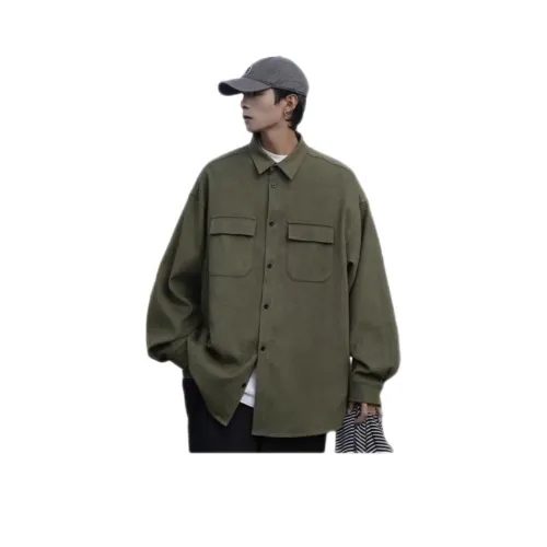 NRXX Зеленые Мужские Рубашки