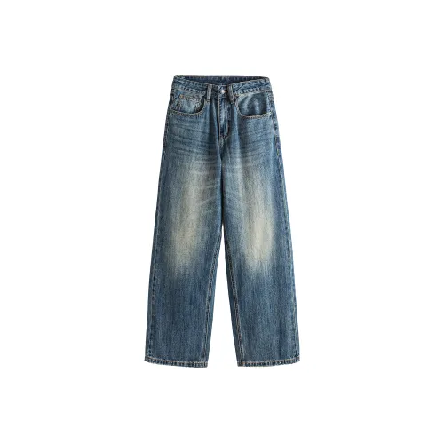 GOODFIGHT Blue Unisex Jeans GOODFIGHT Синий Унисекс Джинсы