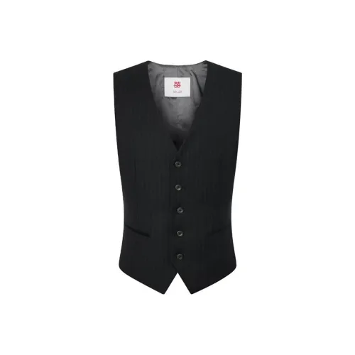 SAINT ANGELO Черный елочка узор текстура с золотой нитью унисекс жилеты