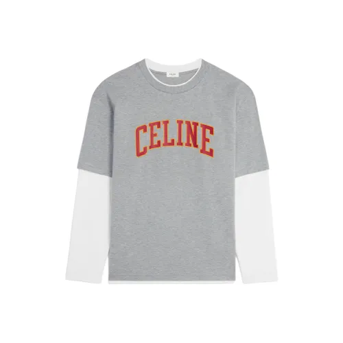 Celine Серые Мужские T-Рубашки