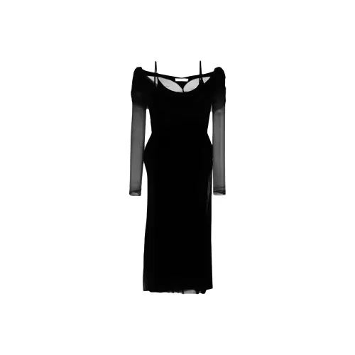 Christopher Esber Длинное платье с длинными рукавами женское