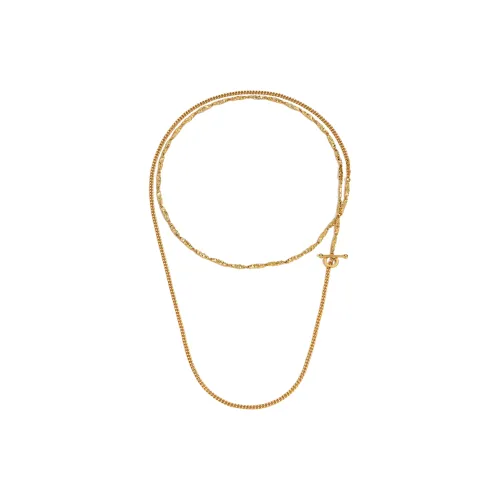 BOONEE ALUS Медный 24K Золотой Покрытый Ожерелье Женское