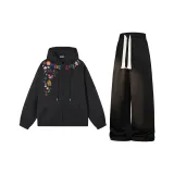 Комплект одежды (Черный топ + Черные штаны)