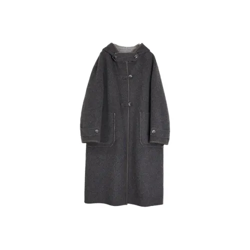 ELLE Средне-серый Женское Пальто