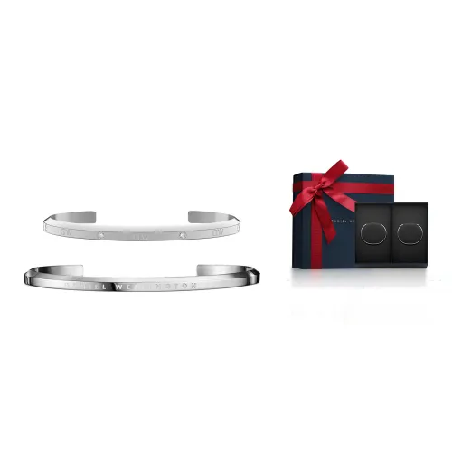 Daniel Wellington Alloy Bangles Unisex Silver Даниэл Уэлингтон Сплав Браслеты Унисекс Серебряный