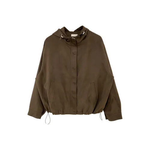 KKX Коричневый Женские Бархатные Куртки