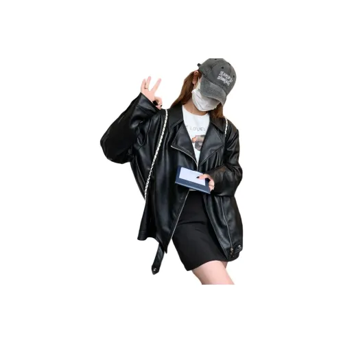 MEXICAN Черный Женские Кожаные Куртки