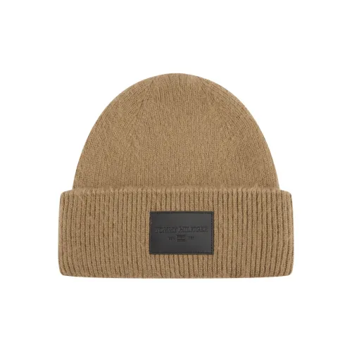 Tommy Hilfiger Шапки-бини из овечьей шерсти Мужские Хаки