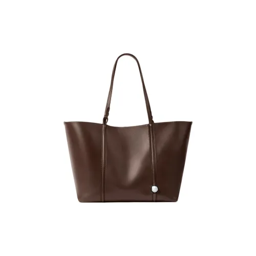 Jacquemus Телячья кожа Тоут Сумка Сумка для покупок Сумка на плечо Женская Коричневая