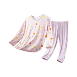 Jia-Модал Длинный рукав Комплект (Фиолетовый, Кролик)