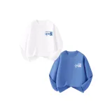 [Мальчики 100% хлопок Длинный рукав] Белый деним Nubi + Джинсовый синий Китай Nubi