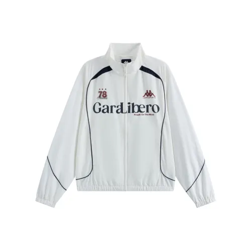 KAPPA 1916 Series Куртка Унисекс Корейский Белый