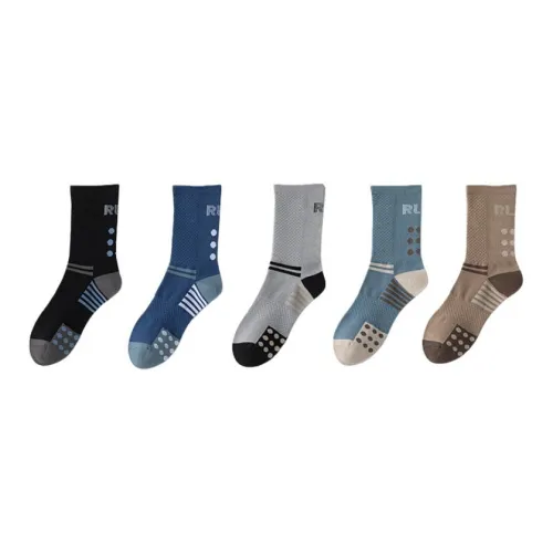 MIIOW Весенние и Осенние носки до щиколотки мужские упаковка из 5 пар