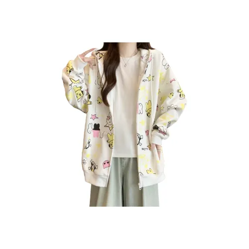 Mu Xiao Xin Белый Унисекс Свитшоты