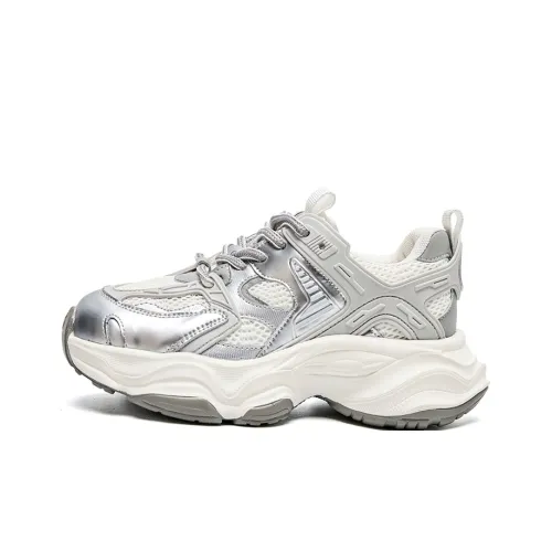 MALEMONKEY Дышащие Увеличивающие Высоту Повседневные Спортивные Кроссовки Нишевый Дизайн Обувь Без Подкладки Женские