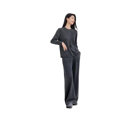 IHIMI Dark Gray Women's Casual Suits IHIMI Темно-серый Женский Повседневный Костюм