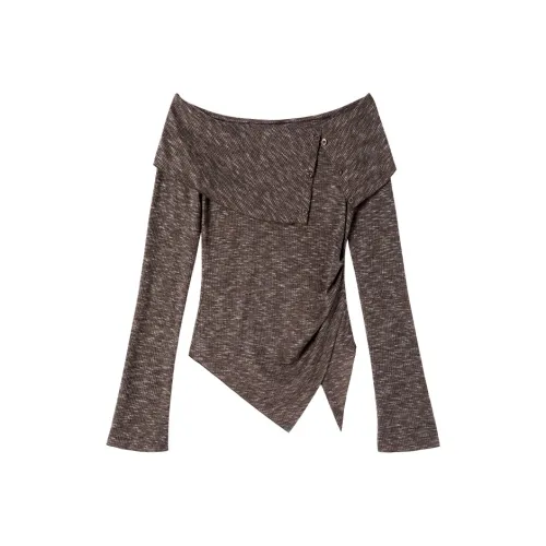 XIANGYING Кофе Женские Трикотаж