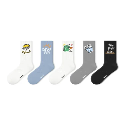 PRIMEET Носки Crew Унисекс упаковка из 5 пар