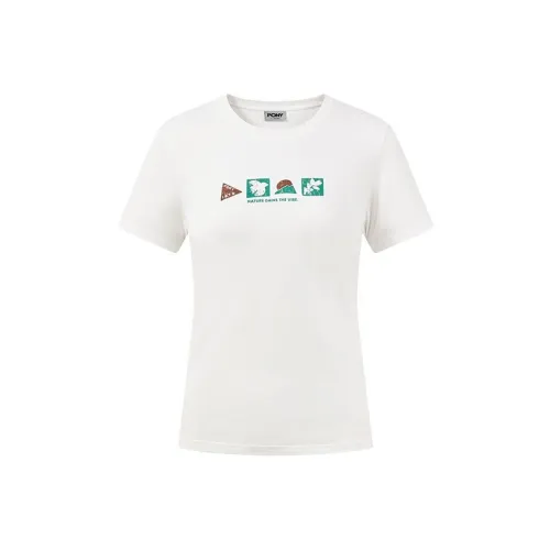 Pony Белый Женские T-рубашки