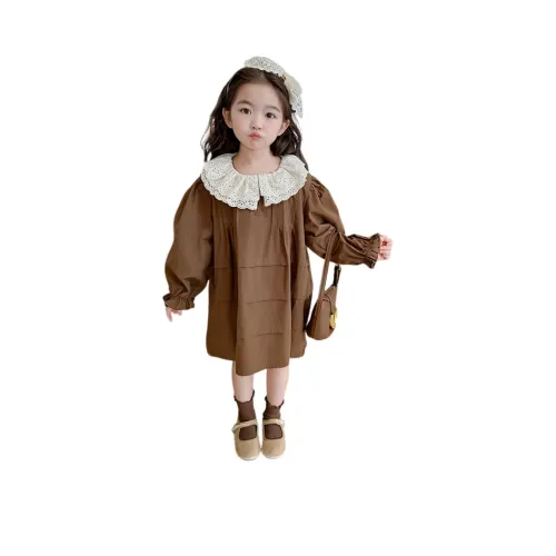 Smileyworld Коричневые Платья для Дошкольников