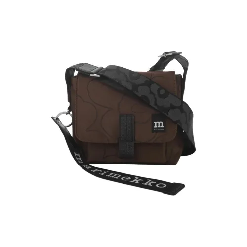 Marimekko совместная брендированная полиэстеровая курьерская сумка сумка через плечо мини женская коричневый