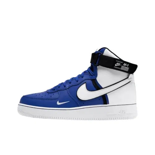 Nike Air Force 1 High Топ Скейтборд Кроссовки Мужские Синие Белые