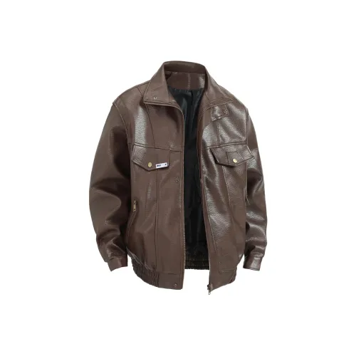 IN'S Унисекс Кожаные Куртки