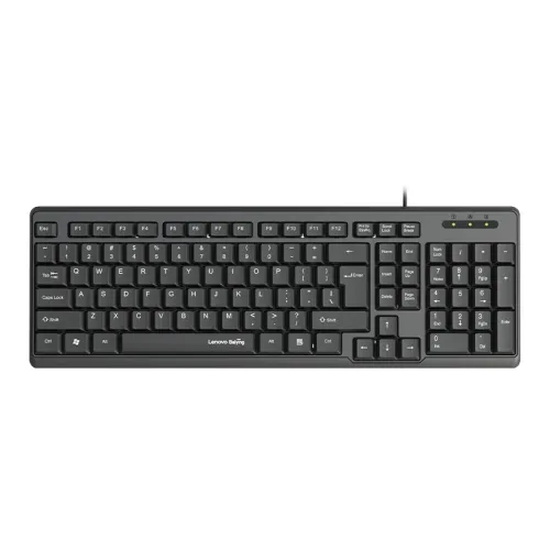 Lenovo KL21 Проводная клавиатура с 103 клавишами компактный макет