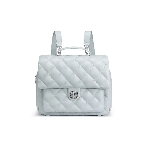 JUST STAR Синтетическая кожа Рюкзак Средний Женский Свежий синий