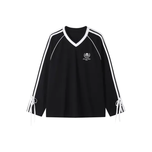 KAPPA Свободный крой Повседневный топ Minimalist Style Fashion Полосы Длинный рукав Удобный Свитшот Женский