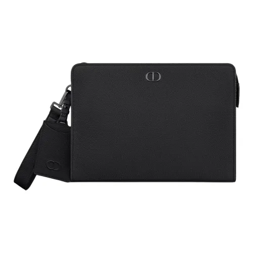 DIOR Телячья кожа Клатч Мужской Черный