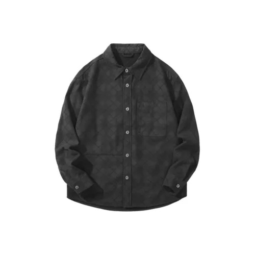 Xiyue Темно-серый Мужские Рубашки