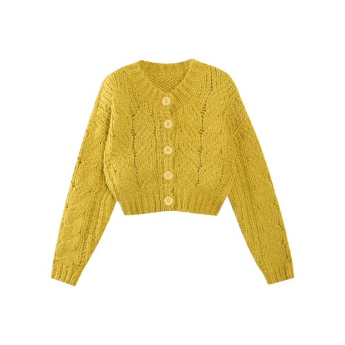 KKX Желтый Женский Трикотаж