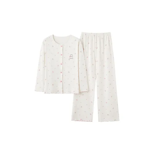MADALLO Белый Женский Пижамный Комплект