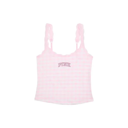 Victoria's Secret x LOVESHACKFANCY Розовый топ на бретелях женский