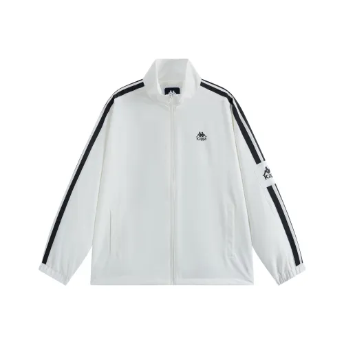 KAPPA 1916 Series Куртка Унисекс Корейский Белый