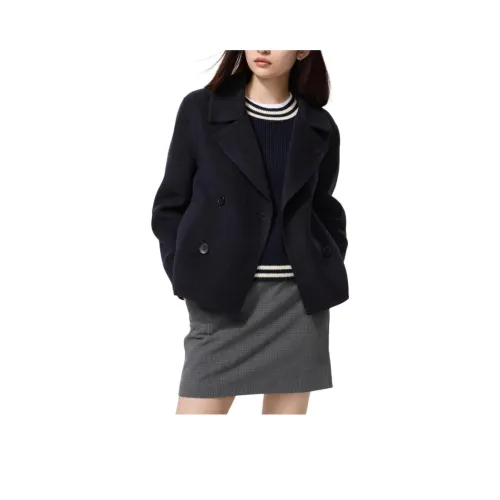 UNIQLO Темно-синий женский пальто