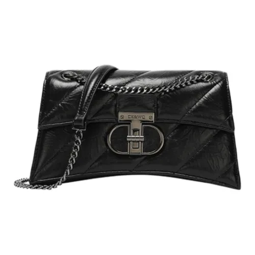 BETTINA VIVIAN ПУ (полиуретан) Сумка через плечо Сумка-годинник Сумка на плечо Стандартная Женская Черная