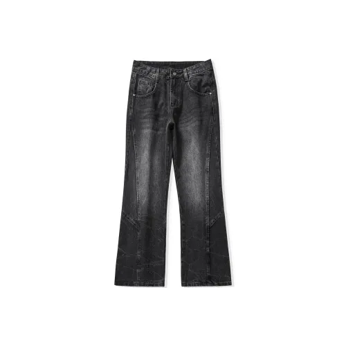 A3G4 Черный Унисекс Джинсы