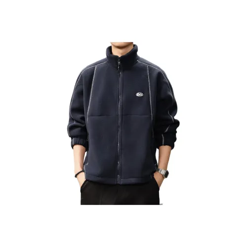 GUISE Темно-синий Унисекс Бархатные куртки