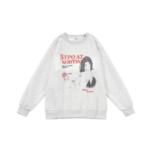 NRXX Мужская одежда Винтаж Американский уличный стиль Буква Фигура с принтом Толстовка Модный Свободный крой Топ Мужской