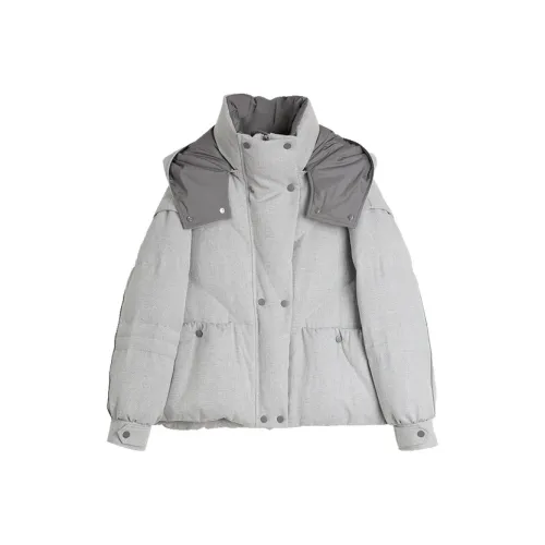 ELLE Светло-серый женский пуховик