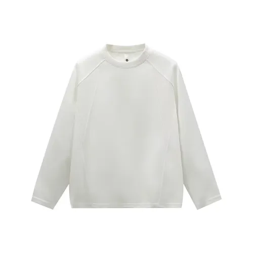 NRXX Мужская одежда Casual Sports Свободный крой Модный Универсальный Нишевый Дизайн Круглый вырез Однотонный Толстовка Мужской