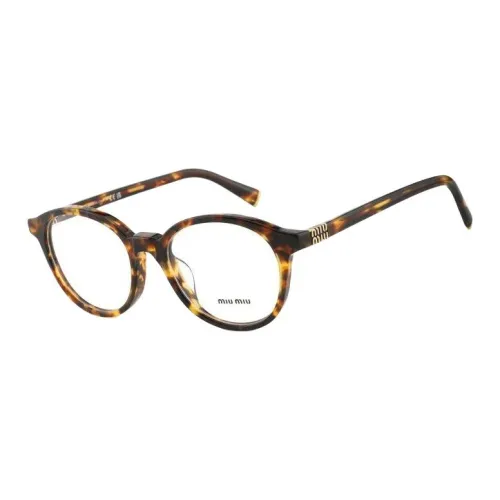 MIU MIU Круглые Оправы для Очков Женские Черепаховый