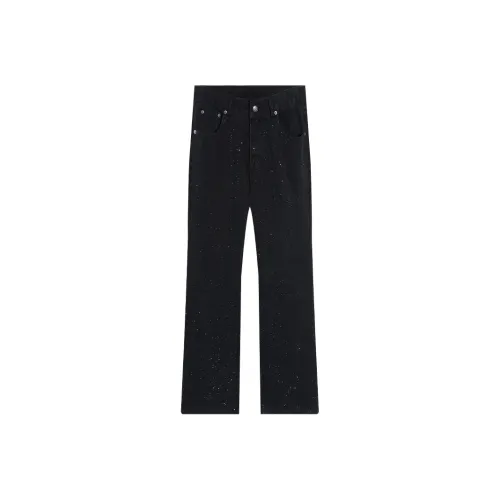 Xiyue Ink Black Men's Jeans Xiyue Ink Black Мужские Джинсы