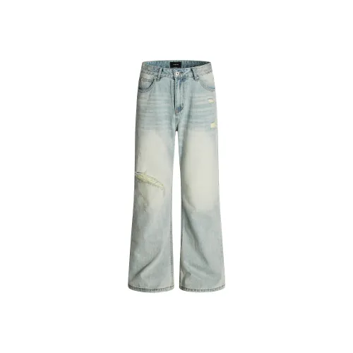 FDYZ Бирюзовые Унисекс Джинсы